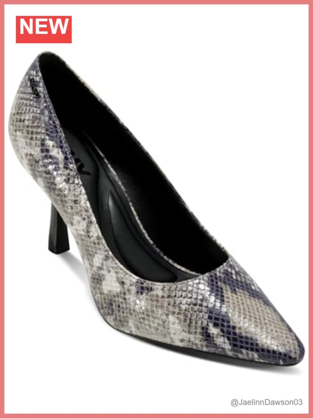 DKNY Leather Pointed Toe Pump Heels Stiletto Evening Party